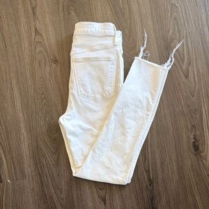 Madewell High-Rise White Skinny Jeans - Size 27